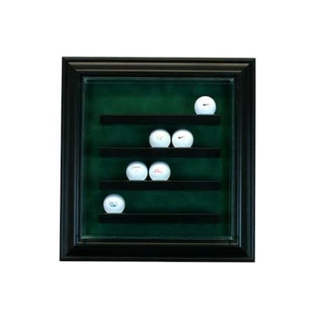 PERFECT CASES Perfect Cases PC-20GLFCB-B 20 Golf Ball Cabinet Style Display Case; Black PC-20GLFCB-B